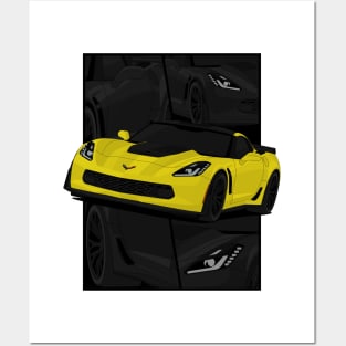 Z06 YELLOW Posters and Art